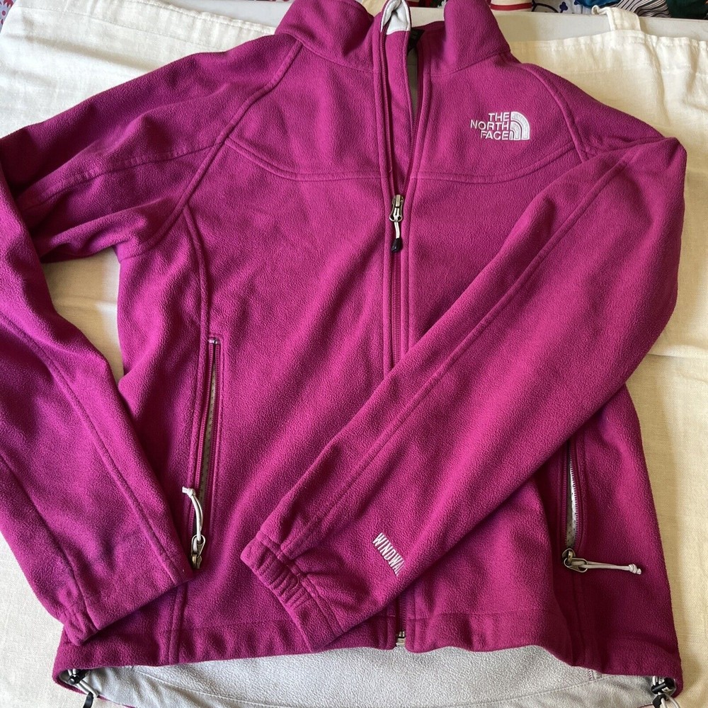 WOMENS THE NORTH FACE windwall full zip softshell Purple MEDIUM PRE-OWNED